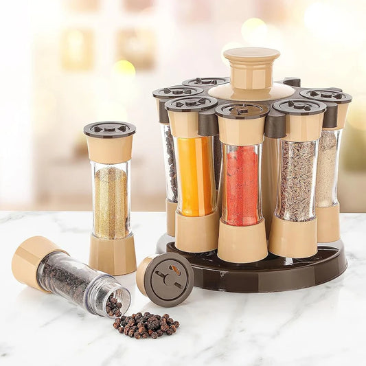 Premium Quality Spice Rack for Kitchen and Dining Table, 8 Spice jars