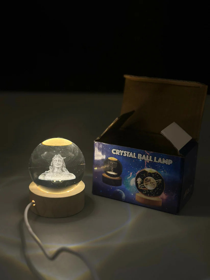 3D Crystal Shiva LED Night Lamp
