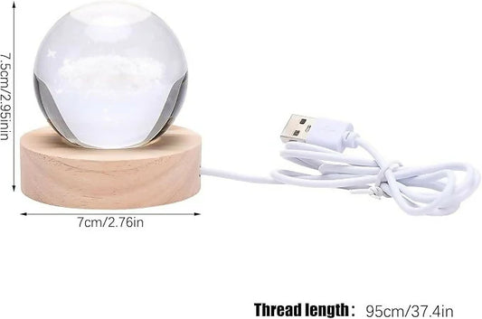 3D Earth Crystal Ball LED Night Light