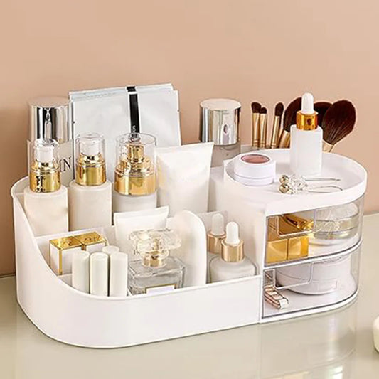 Multi-Functional Plastic Vanity Storage Box