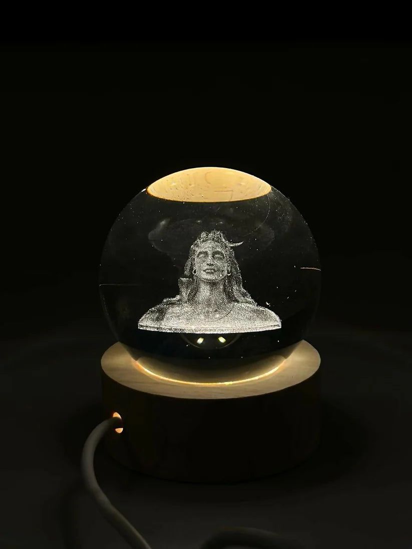 3D Crystal Shiva LED Night Lamp