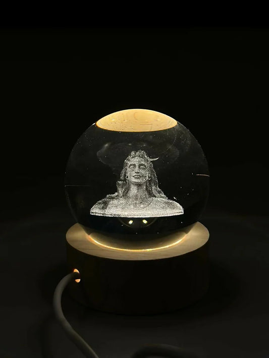 3D Crystal Shiva LED Night Lamp